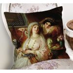 - K02-Gorsel-1 - Realhomes Osmanlı Desen Dijital Baskılı Dekoratif Yastık Kırlent Kılıfı Realhomes