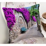 - K10-Gorsel-1 - Realhomes Mor Sarmaşık Desenli Dijital Baskılı Dekoratif Yastık Kırlent Kıl Realhomes