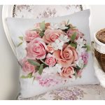 - K108-Gorsel-1 - Realhomes  Çiçek Desenli Dijital Baskılı Dekoratif Yastık Kırlent Kılıfı Realhomes
