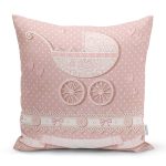 - K135-Gorsel - Realhomes Bebek Arabası Dijital Baskılı Dekoratif Yastık Kırlent Kılıfı Realhomes