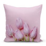 RealHomes Gül Resim Dijital Baskılı Dekoratif Yastık Kırlent Kıl Realhomes