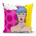 Pop Art Dijital Baskılı Dekoratif Yastık Kırlent Kılıfı Realhomes