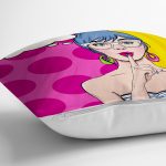 Pop Art Dijital Baskılı Dekoratif Yastık Kırlent Kılıfı Realhomes