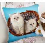 - K209-Gorsel-1 - Realhomes  Kedili Dijital Baskılı Dekoratif Yastık Kırlent Kılıfı Realhomes