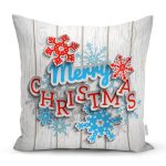 Merry Christmas Dijital Baskılı Modern Yastık Kırlent Kılıfı Realhomes