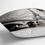 - K230-Gorsel-2 - Realhomes  Eyfel Kulesi Dijital Baskılı Dekoratif Yastık Kırlent Kılıfı Realhomes