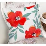 - K2324-Gorsel-1 - Realhomes  Beyaz Zeminli Çiçek Desenli Dijital Baskılı Yastık Kılıfı Realhomes