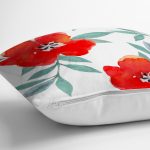 - K2324-Gorsel-2 - Realhomes  Beyaz Zeminli Çiçek Desenli Dijital Baskılı Yastık Kılıfı Realhomes