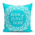 - K235-Gorsel - Realhomes Home Sweet Home Dijital Baskılı Dekoratif Yastık Kırlent Kılıfı Realhomes