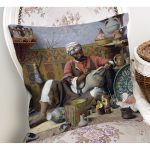 - K236-Gorsel-1 - Realhomes Osmanlı Desen Dijital Baskılı Dekoratif Yastık Kırlent Kılıfı Realhomes