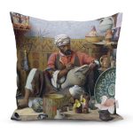 - K236-Gorsel - Realhomes Osmanlı Desen Dijital Baskılı Dekoratif Yastık Kırlent Kılıfı Realhomes