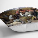 - K236-Gorsel-2 - Realhomes Osmanlı Desen Dijital Baskılı Dekoratif Yastık Kırlent Kılıfı Realhomes