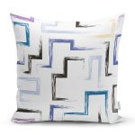 - K2383-Gorsel - Realhomes  Snake Temalı Desenli Dijital Baskılı Yastık Kırlent Kılıfı Realhomes