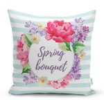 Spring Bouquet Temalı Modern Dijital Baskılı Yastık Kılıfı Realhomes