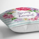 Spring Bouquet Temalı Modern Dijital Baskılı Yastık Kılıfı Realhomes
