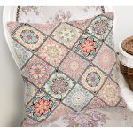 Geometrik Şekilli Hint Desenli Baskılı Dijital Baskılı Yastık Kırlent Kılıfı Realhomes