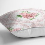 - K2389-Gorsel-2 - Realhomes Hint Motifli Gül Desenli Dijital Baskılı Yastık Kırlent Kılıfı Realhomes