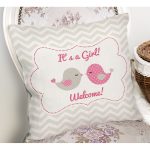 - K2390-Gorsel-1 - Realhomes  Gri Zigzag Temalı Kuş Motifli Dekoratif Yastık Kırlent Kılıfı Realhomes