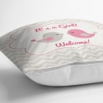 - K2390-Gorsel-2 - Realhomes  Gri Zigzag Temalı Kuş Motifli Dekoratif Yastık Kırlent Kılıfı Realhomes