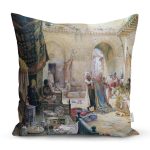 Osmanlı Desen Dijital Baskılı Dekoratif Yastık Kırlent Kılıfı Realhomes