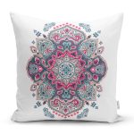 - K2418-Gorsel - Realhomes Köşegen Çini Desenli Dekoratif Yastık Kırlent Kılıfı Realhomes