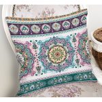 - K2419-Gorsel-1 - Realhomes  Yatay Desenli Çini Motifli Modern Dijital Baskılı Yastık Kılıfı Realhomes