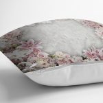 Çiçek Dünyası Dijital Baskılı Dekoratif Yastık Kırlent Kılıfı Realhomes