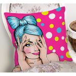 - K244-Gorsel-1 - Realhomes Pop Art Dijital Baskılı Dekoratif Yastık Kırlent Kılıfı Realhomes