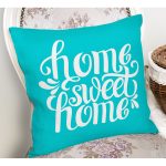 - K248-Gorsel-1 - Realhomes  Home Sweet Home Dijital Baskılı Dekoratif Yastık Kırlent Kılıfı Realhomes
