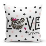 - K2481-Gorsel - Realhomes Love Princess Motifli Dijital Baskılı Dekoratif Kırlent Kılıfı Realhomes