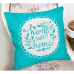 - K258-Gorsel-1 - Realhomes  Home Sweet Home Dijital Baskılı Dekoratif Yastık Kırlent Kılıfı Realhomes