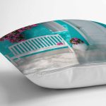 - K259-Gorsel-2 - Realhomes Mavi Bahçe Dijital Baskılı Dekoratif Yastık Kırlent Kılıfı Realhomes