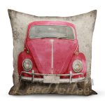 Vosvos Resimli Dijital Baskılı Dekoratif Yastık Kırlent Kılıfı Realhomes