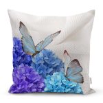 Kelebek Dünyası Dijital Baskılı Dekoratif Yastık Kırlent Kılıfı Realhomes