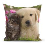 Hayvanlar Alemi Dijital Baskılı Dekoratif Yastık Kırlent Kılıfı Realhomes