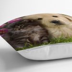 Hayvanlar Alemi Dijital Baskılı Dekoratif Yastık Kırlent Kılıfı Realhomes