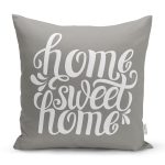 Home Sweet Home Dijital Baskılı Dekoratif Yastık Kırlent Kılıfı Realhomes