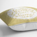 Home Sweet Home Dijital Baskılı Dekoratif Yastık Kırlent Kılıfı Realhomes