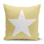 Modern Yıldız Desen Dijital Baskılı Dekoratif Yastık Kırlent Kılı Realhomes