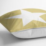 Modern Yıldız Desen Dijital Baskılı Dekoratif Yastık Kırlent Kılı Realhomes