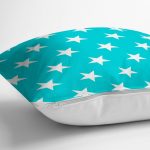 Modern Yıldız Desenli Dijital Baskılı Dekoratif Yastık Kırlent Kı Realhomes