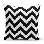 Modern Zigzag Desenli Dijital Baskılı Dekoratif Yastık Kırlent Kı Realhomes