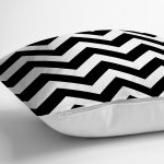 Modern Zigzag Desenli Dijital Baskılı Dekoratif Yastık Kırlent Kı Realhomes