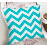 Zigzag Desen Baskılı Dekoratif Yastık Kırlent Kılıfı Realhomes