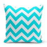 Zigzag Desen Baskılı Dekoratif Yastık Kırlent Kılıfı Realhomes