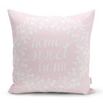 - K325-Gorsel - Realhomes  Home Sweet Home Dijital Baskılı Dekoratif Yastık Kırlent Kılıfı Realhomes