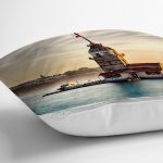 - K336-Gorsel-2 - Realhomes  Kız Kulesi Dijital Baskılı Dekoratif Yastık Kırlent Kılıfı Realhomes