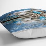 Mavi Dünya Dijital Baskılı Dekoratif Yastık Kırlent Kılıfı Realhomes