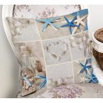 Deniz Yıldızı Dijital Baskılı Dekoratif Yastık Kırlent Kılıfı Realhomes