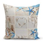 Deniz Yıldızı Dijital Baskılı Dekoratif Yastık Kırlent Kılıfı Realhomes